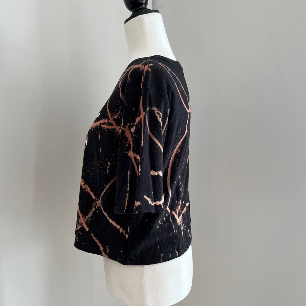✨Upcycled | Puma | Cropped T Shirt | Small | Black - Picture 7 of 12